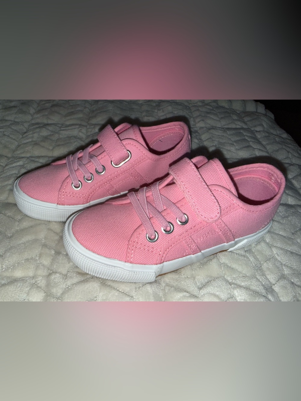SHUSHOP Sammy Mini toddler sneakers w/a canvas upper & a Velcro strap, sz 12 NIB